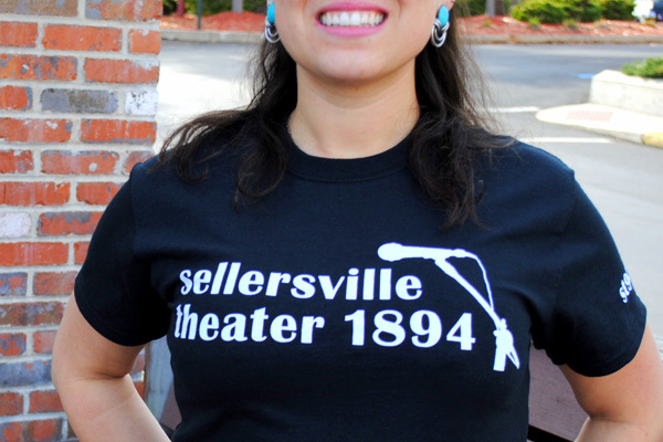 Sellersville Theater black tshirt