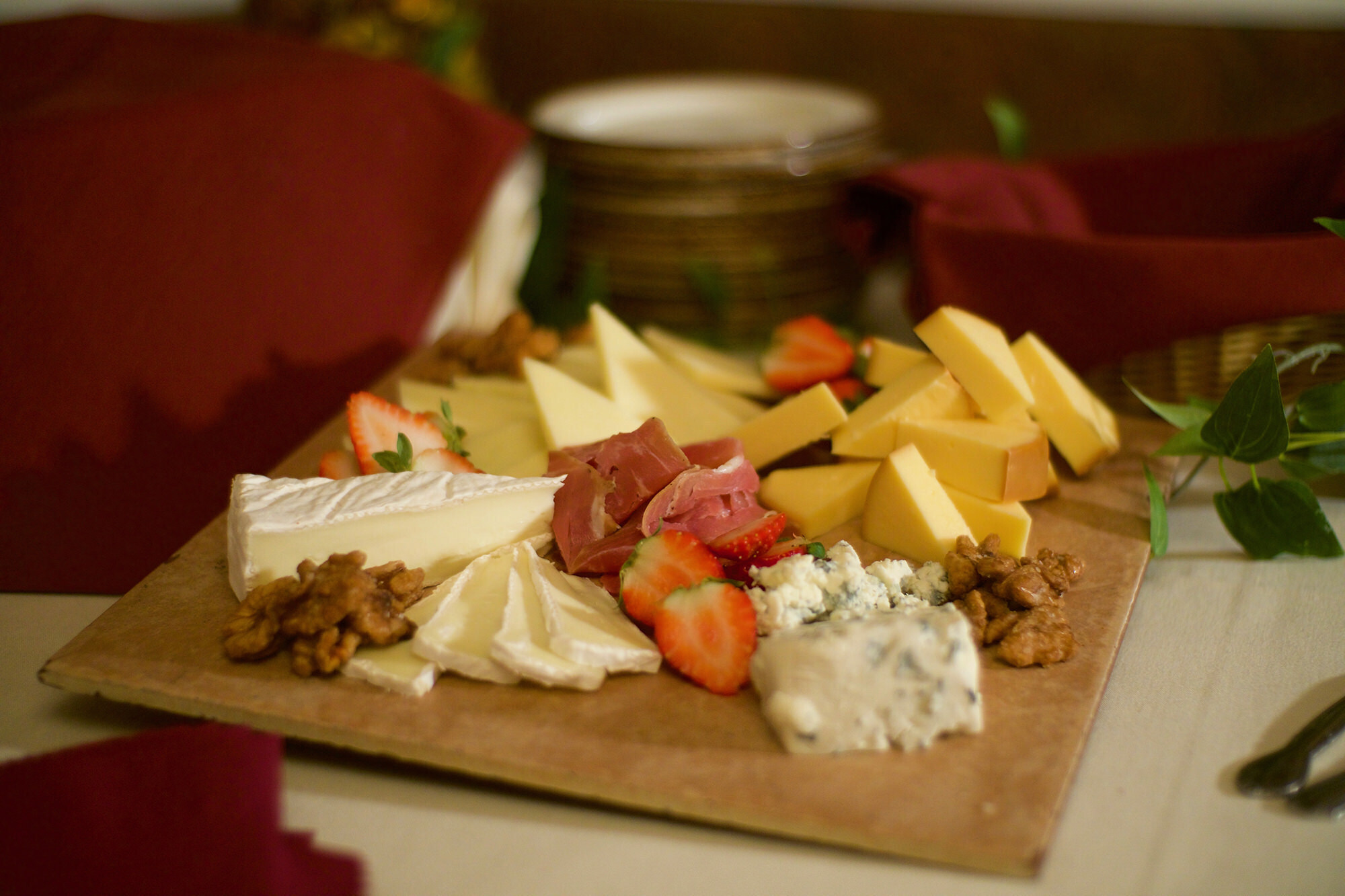 A crudite board