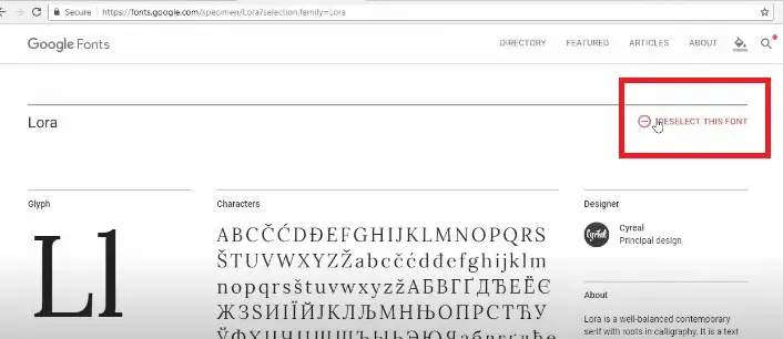Lora fonts 2