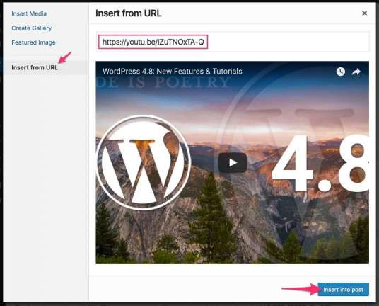 How to embed a YouTube video in WordPress?