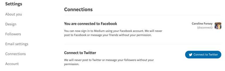 connection social pages
