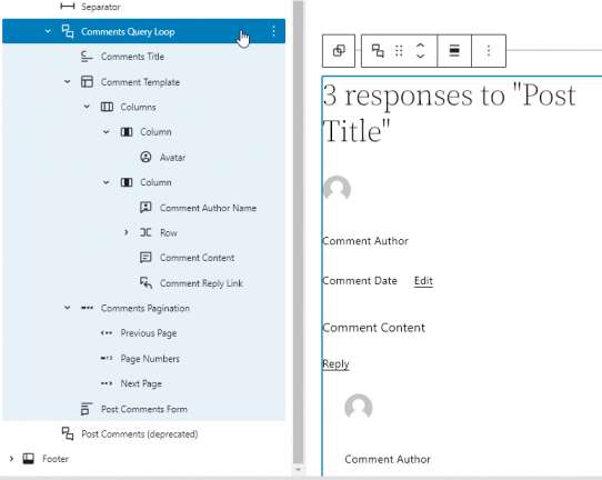 New Block Comments Query Loop