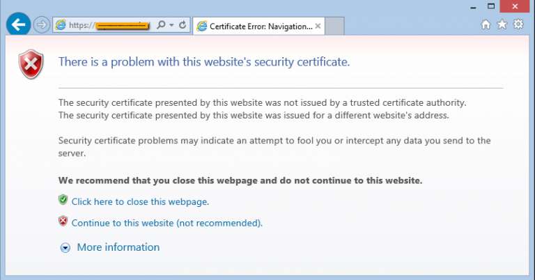 SSL Connection error