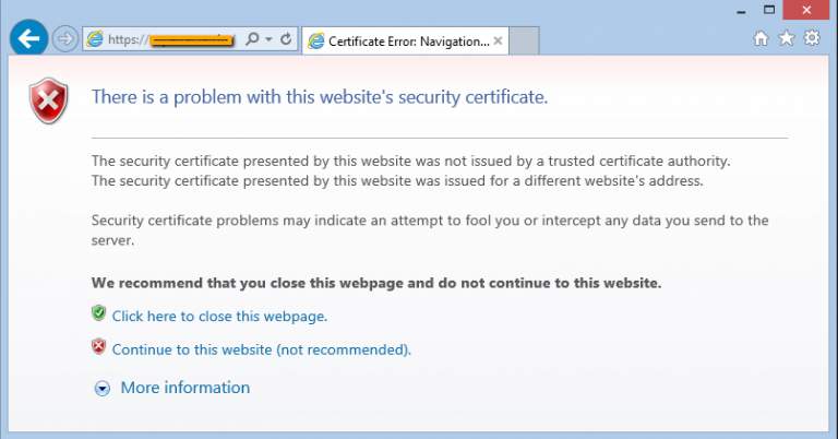 SSL Connection error