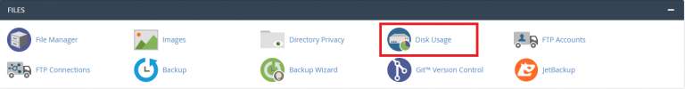 Disk usage