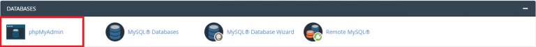 Phpmyadmin
