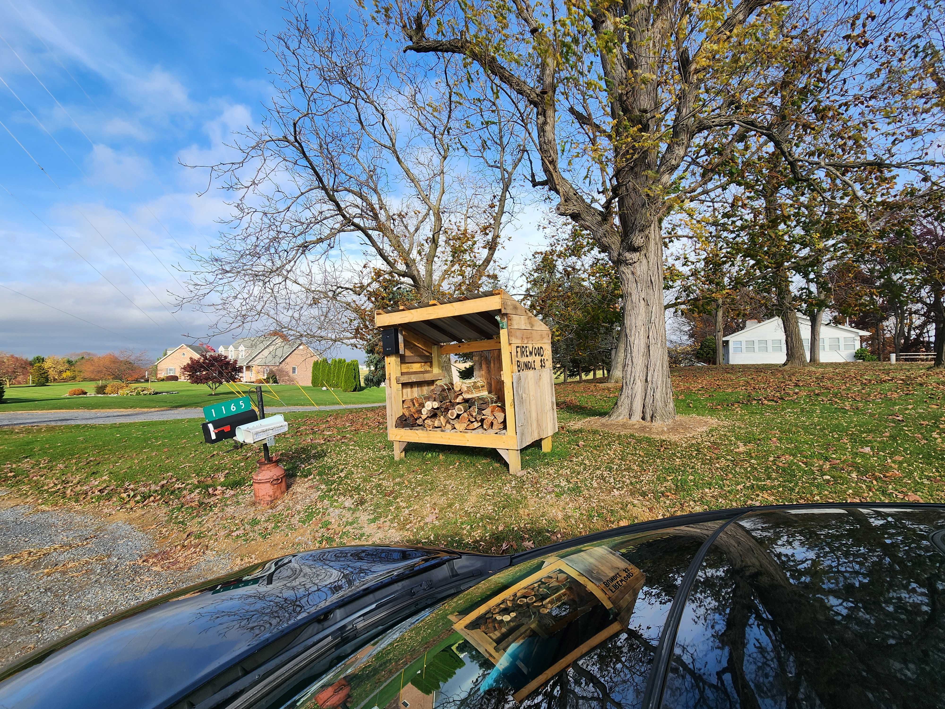 Photo of Roadside firewood stand