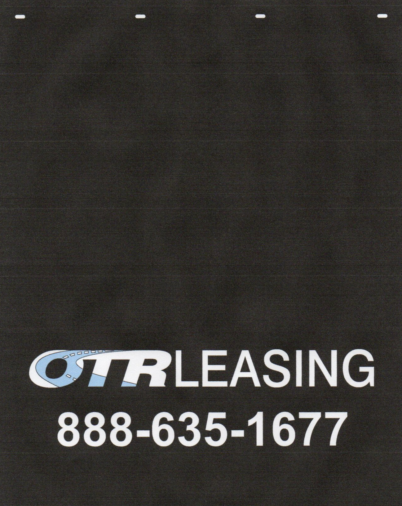 A black sign that says ottr leasing on it