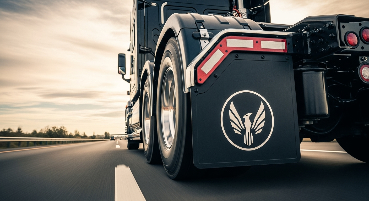 Hot Stamped Mud Flaps