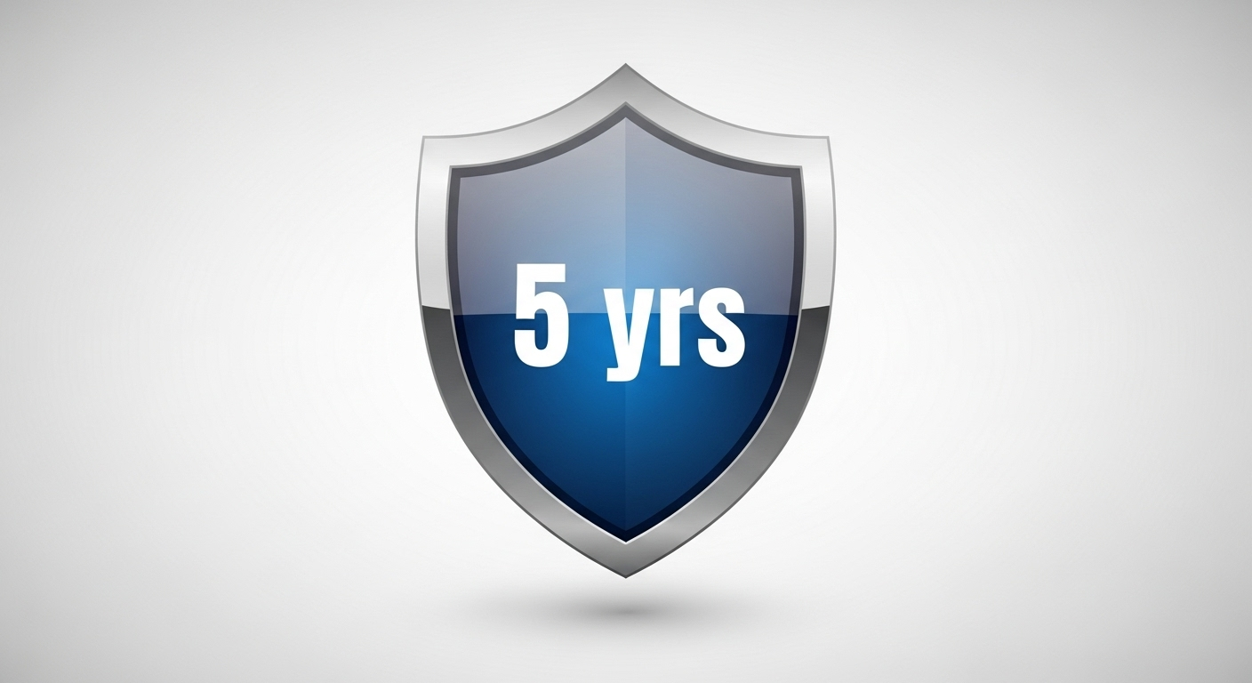 5-Year Warranty