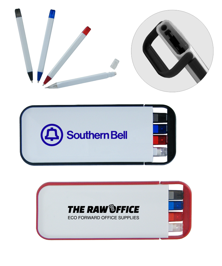3 Color Pen & Pencil Set — Smoke