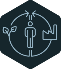 ikon för cirkularitet