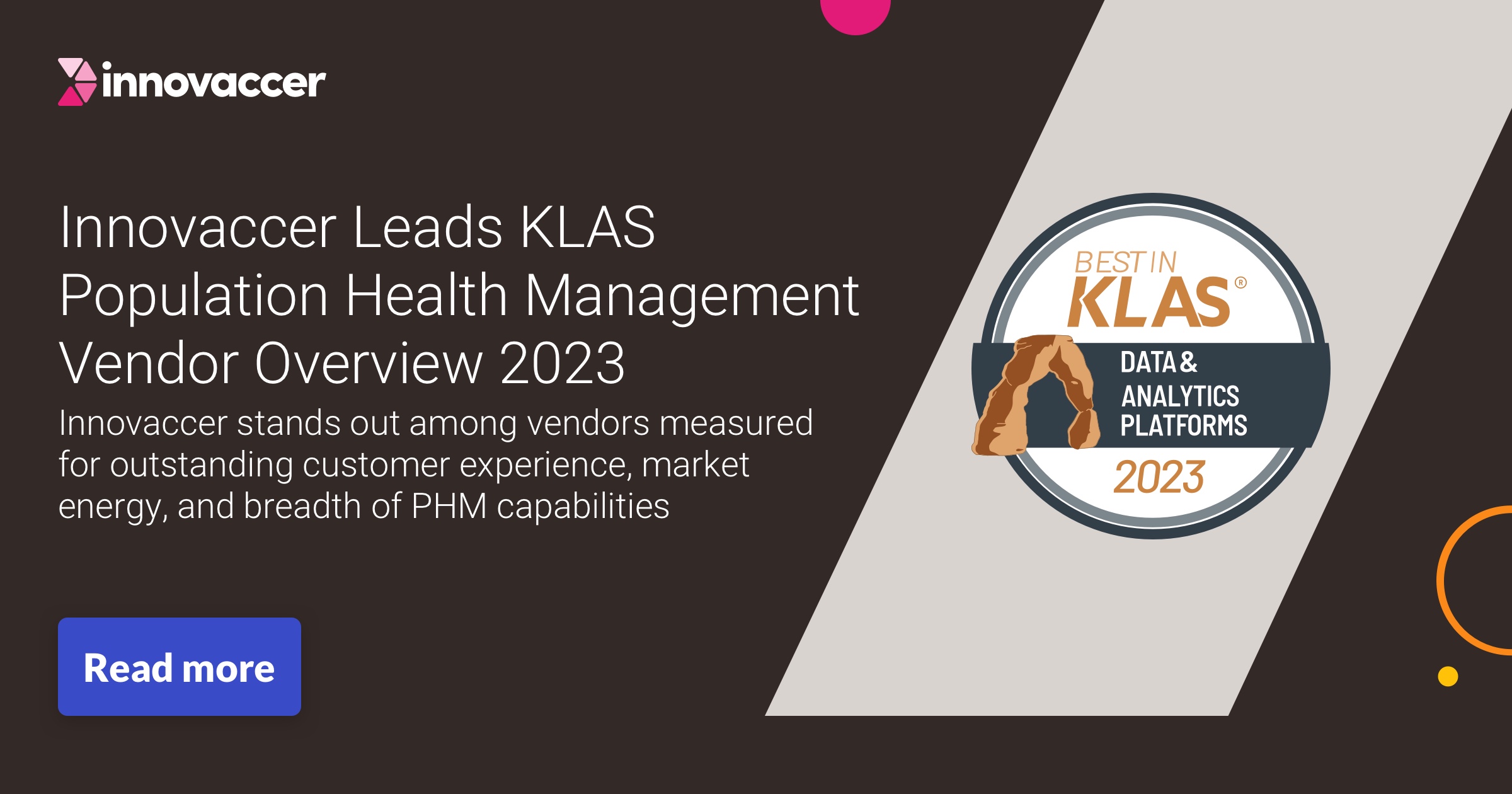 KLAS Named Innovaccer as a Leading Population Health Vendor