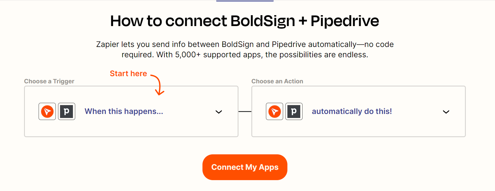 Connect with pipedrive