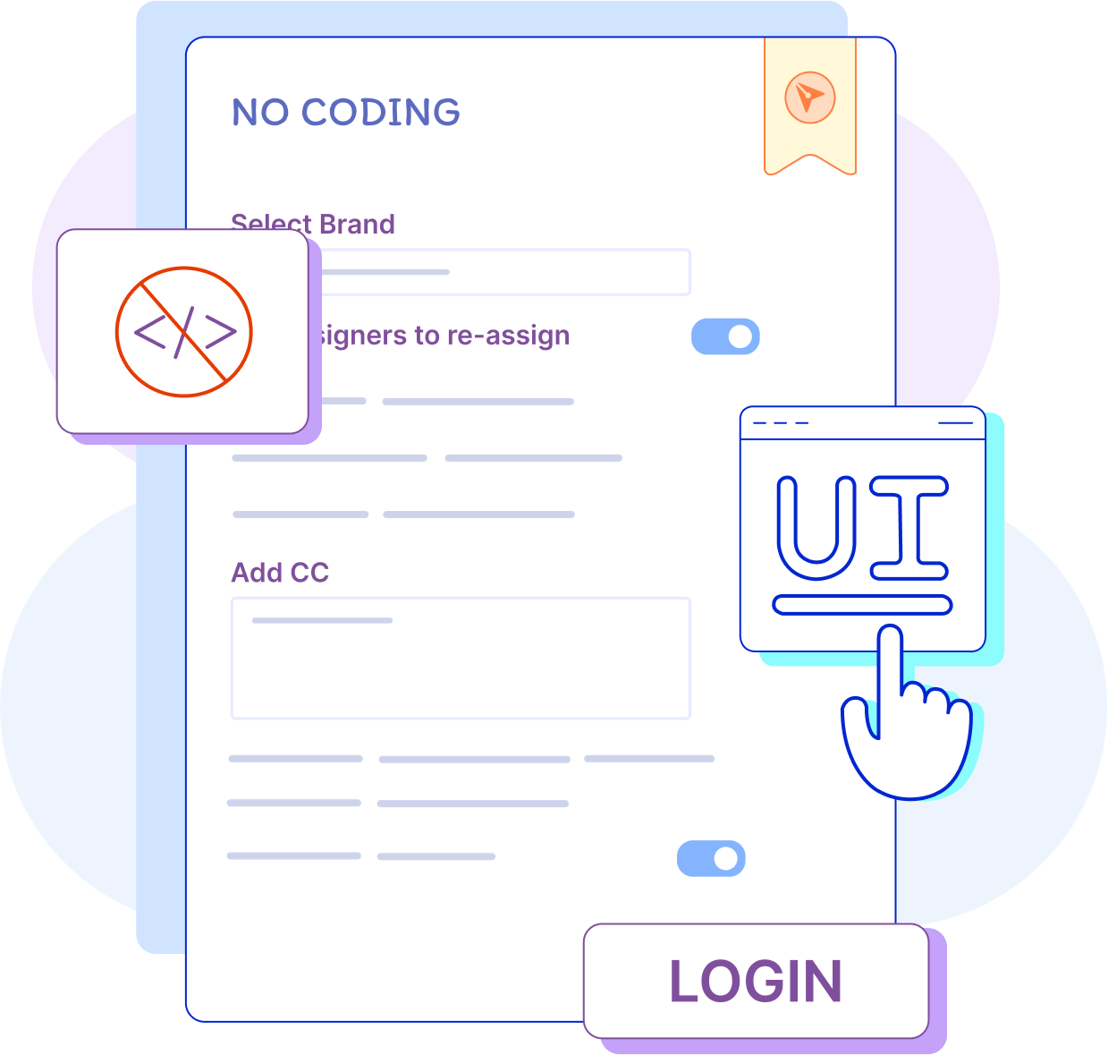 No coding simple user interface