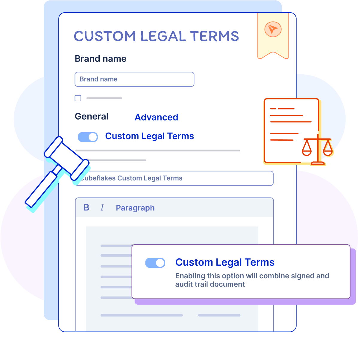 Custom Legal Terms