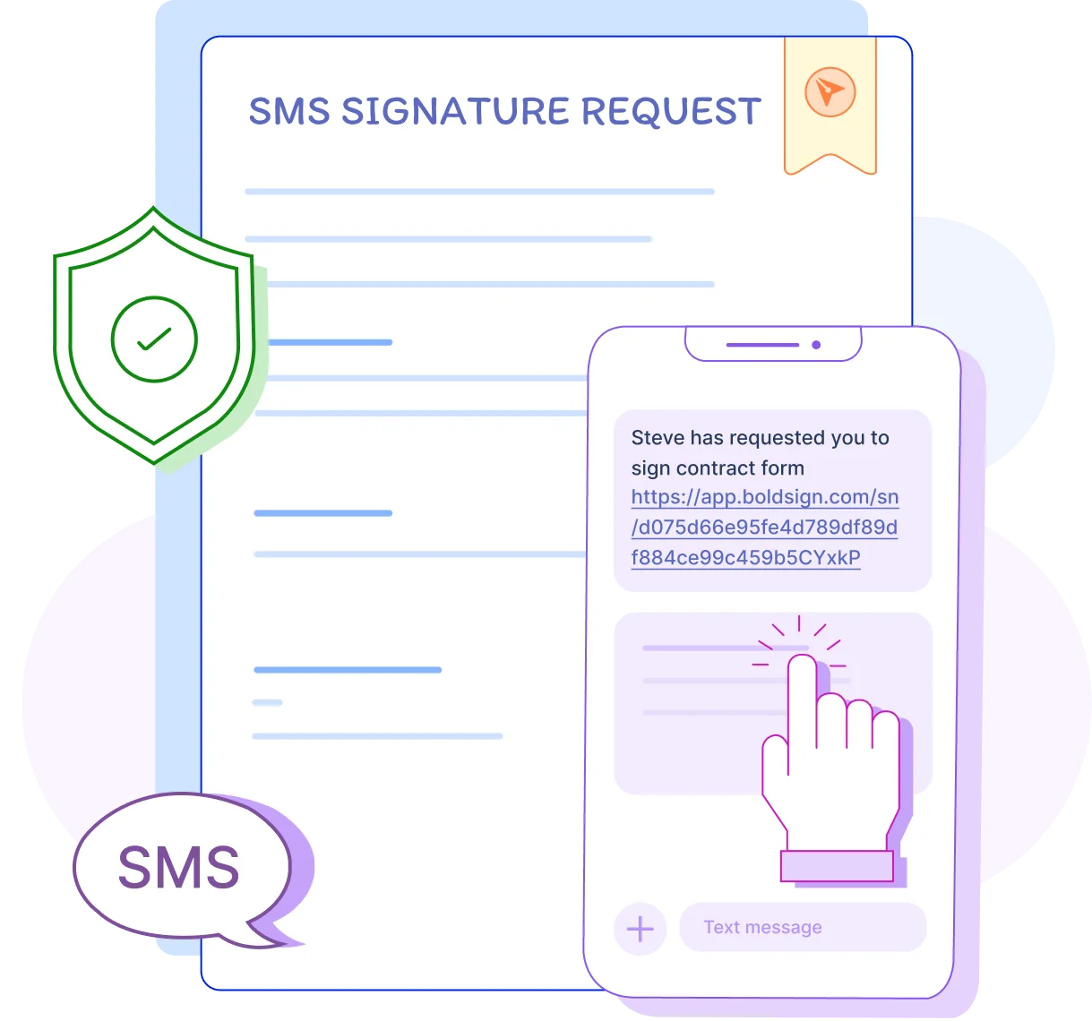 SMS signature request