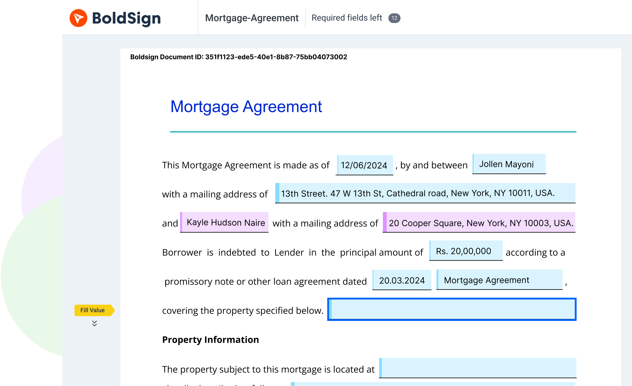 Get your banking document signed in just a few clicks