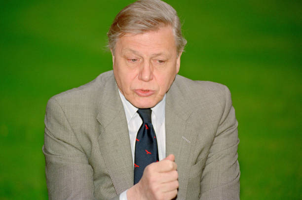 photo-David Attenborough 1992
