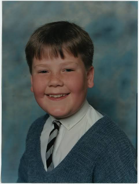 photo-James Corden 1985