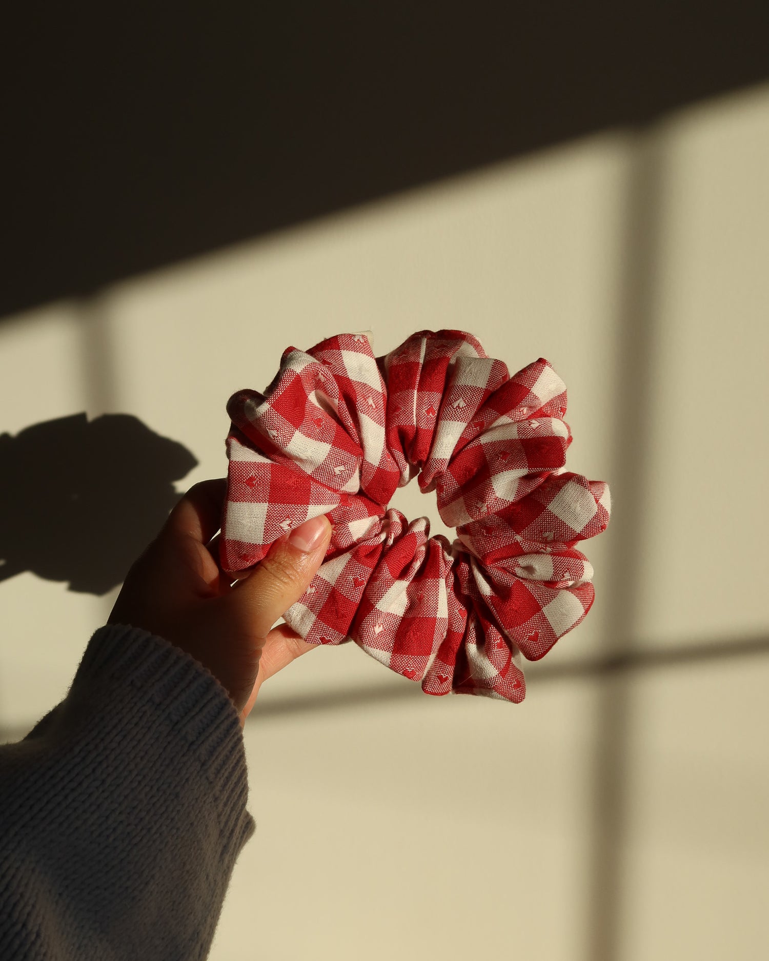 The Rosy Hearts Scrunchie