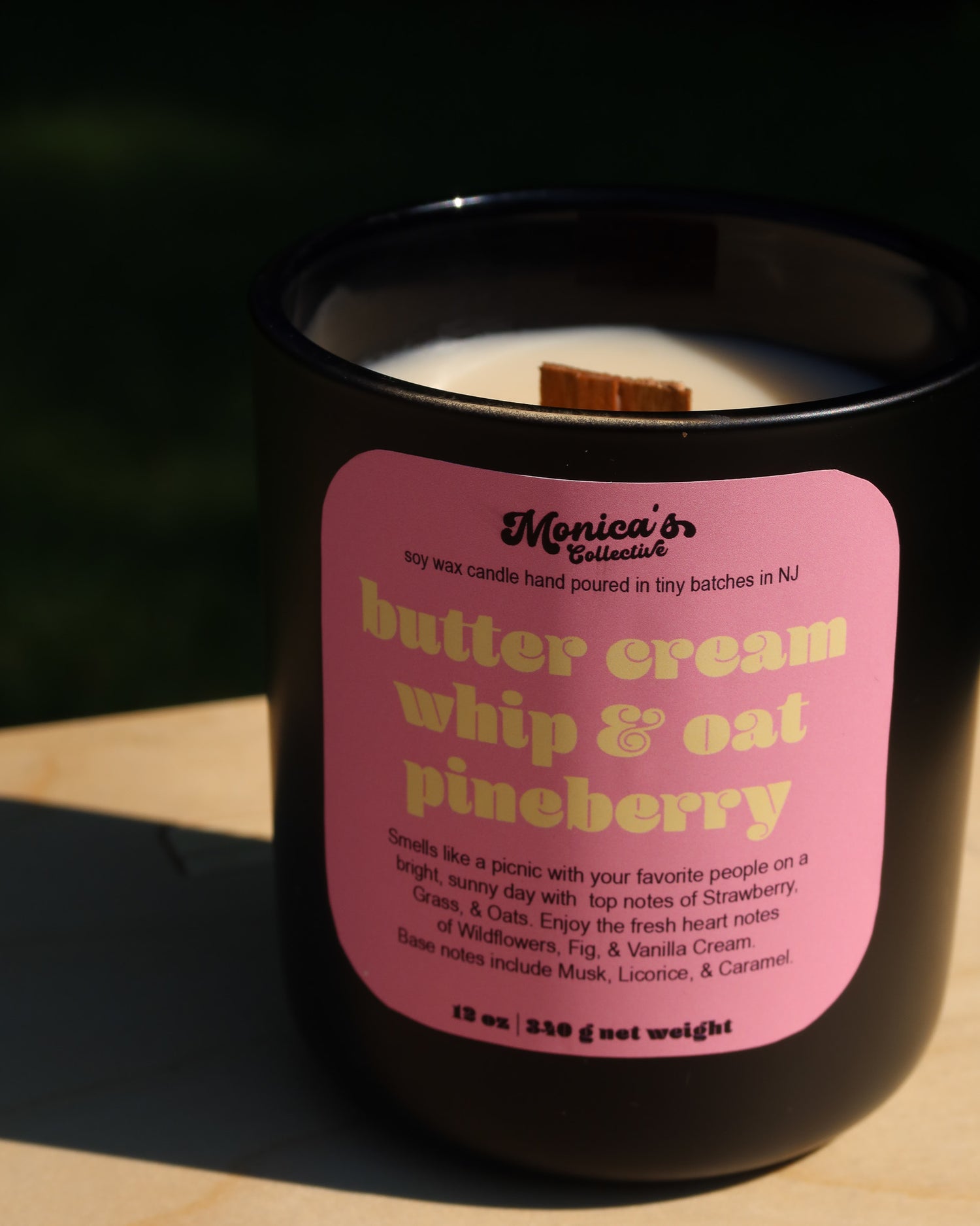 Butter Cream Whip & Oat Pineberry Soy Candle