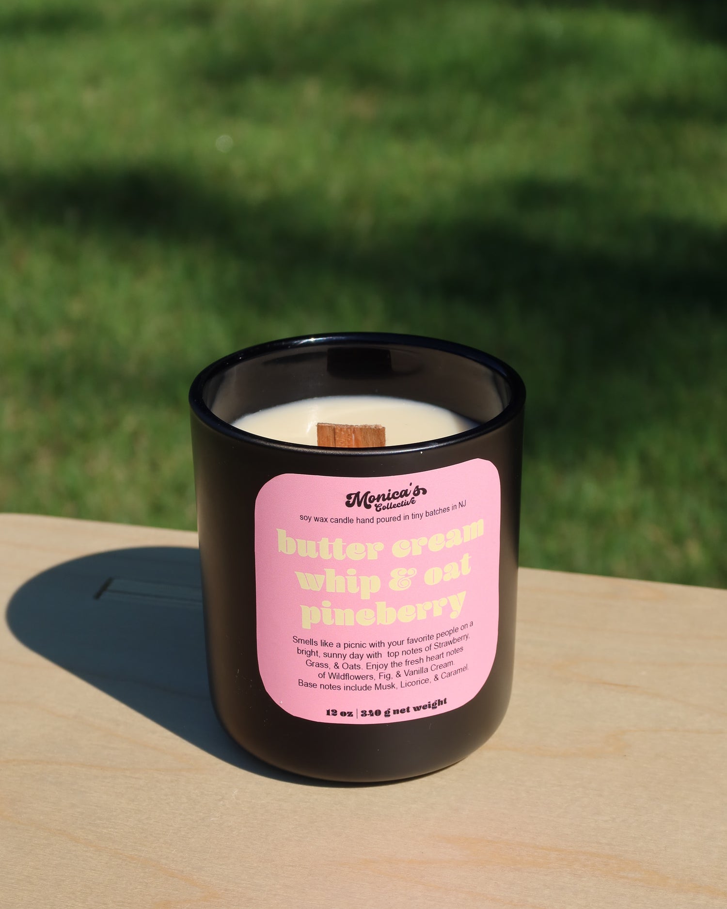 Butter Cream Whip & Oat Pineberry Soy Candle