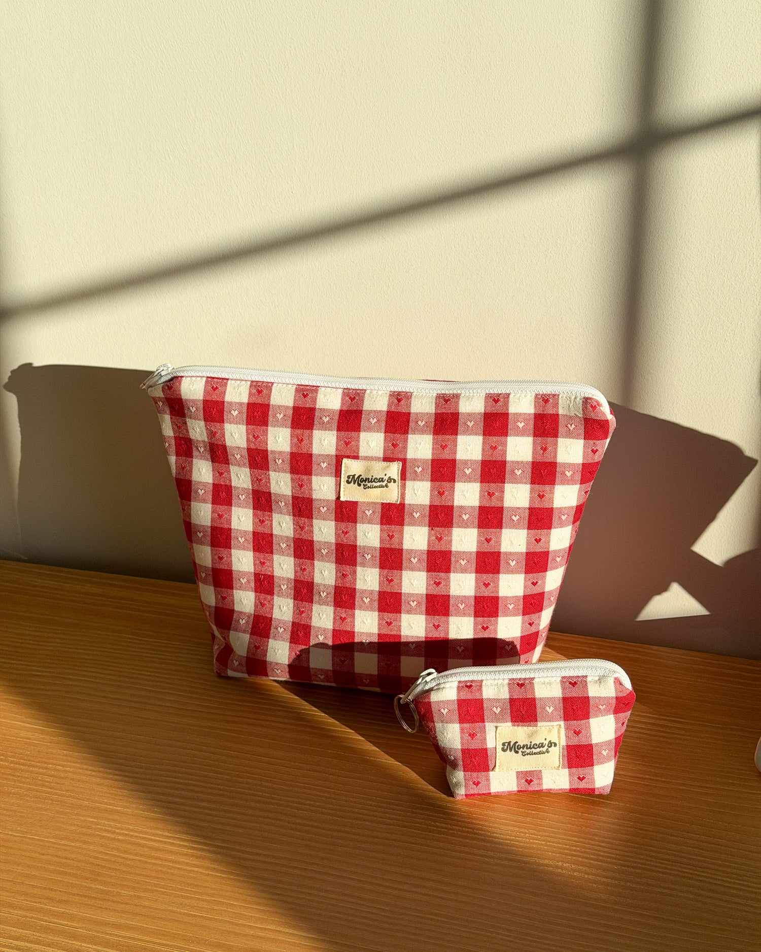 The Everything Pouch in Rosy Hearts