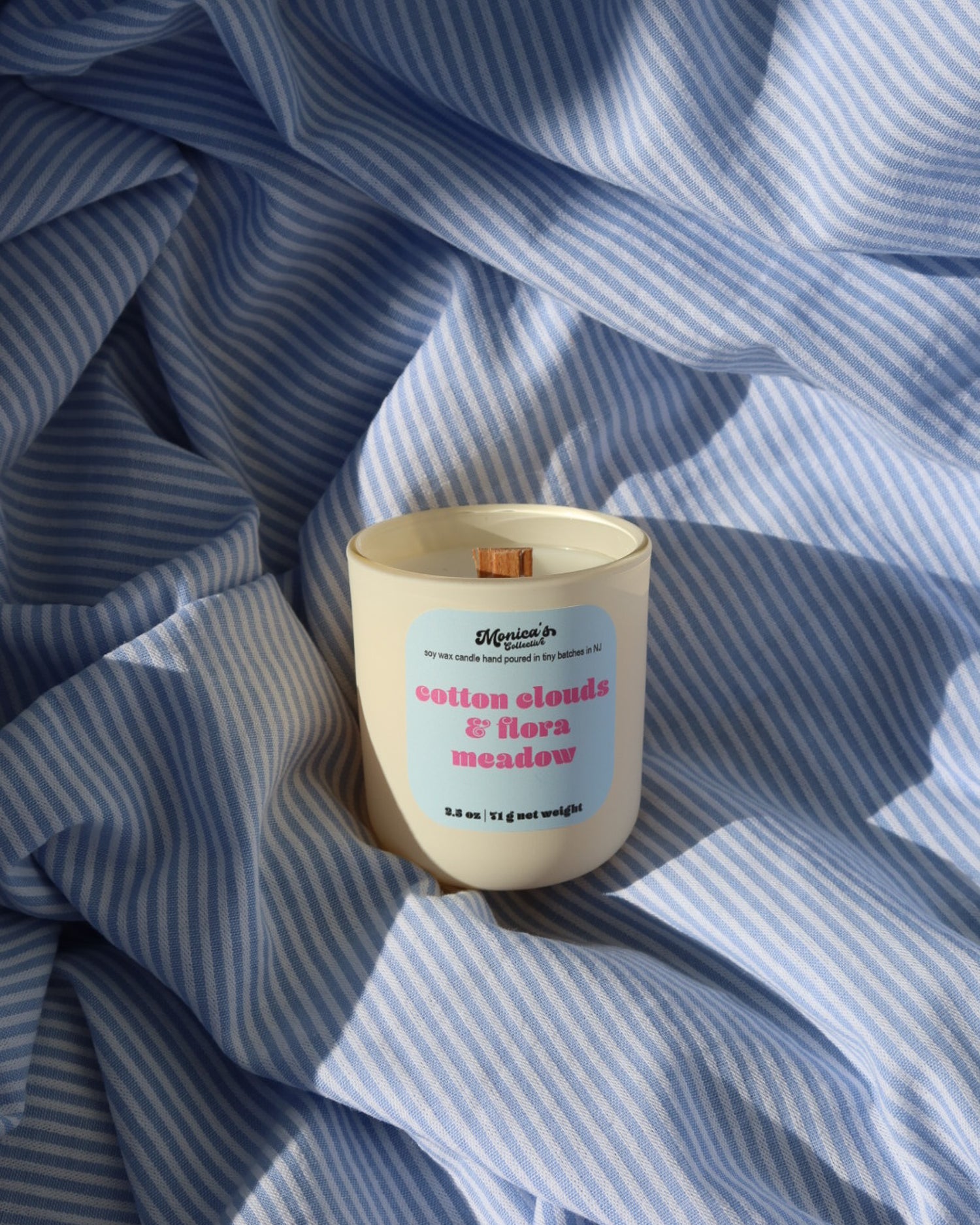 Cotton Clouds & Flora Meadow Soy Candle