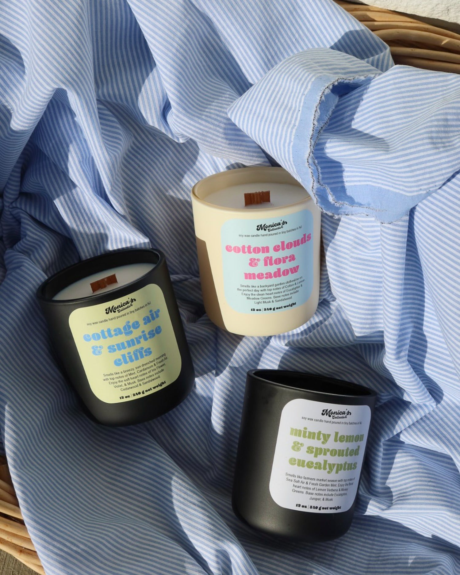 Minty Lemon & Sprouted Eucalyptus Soy Candle