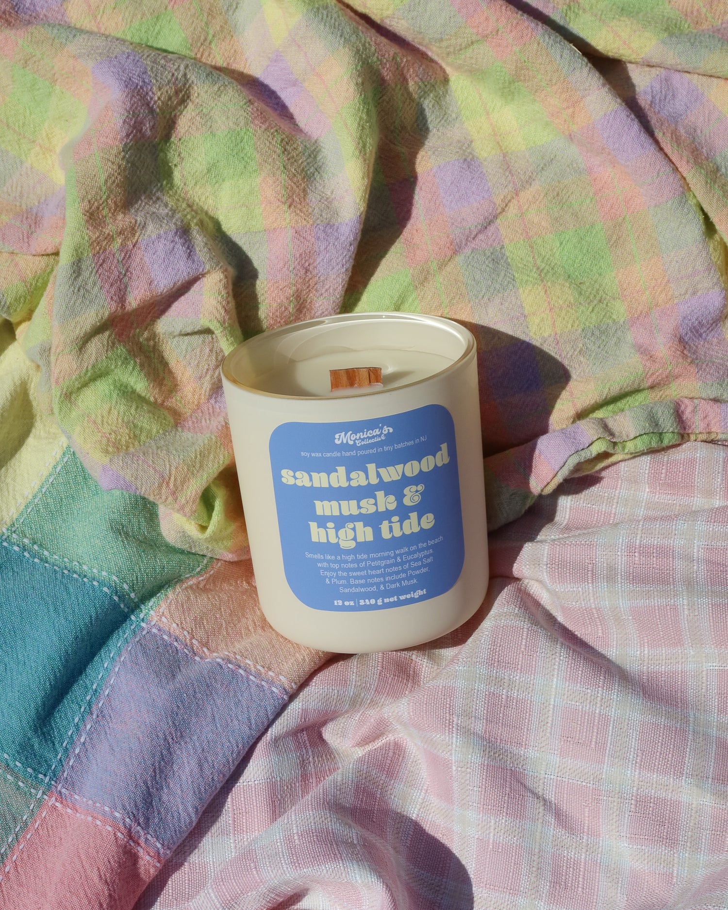 Sandalwood Musk & High Tide Soy Candle