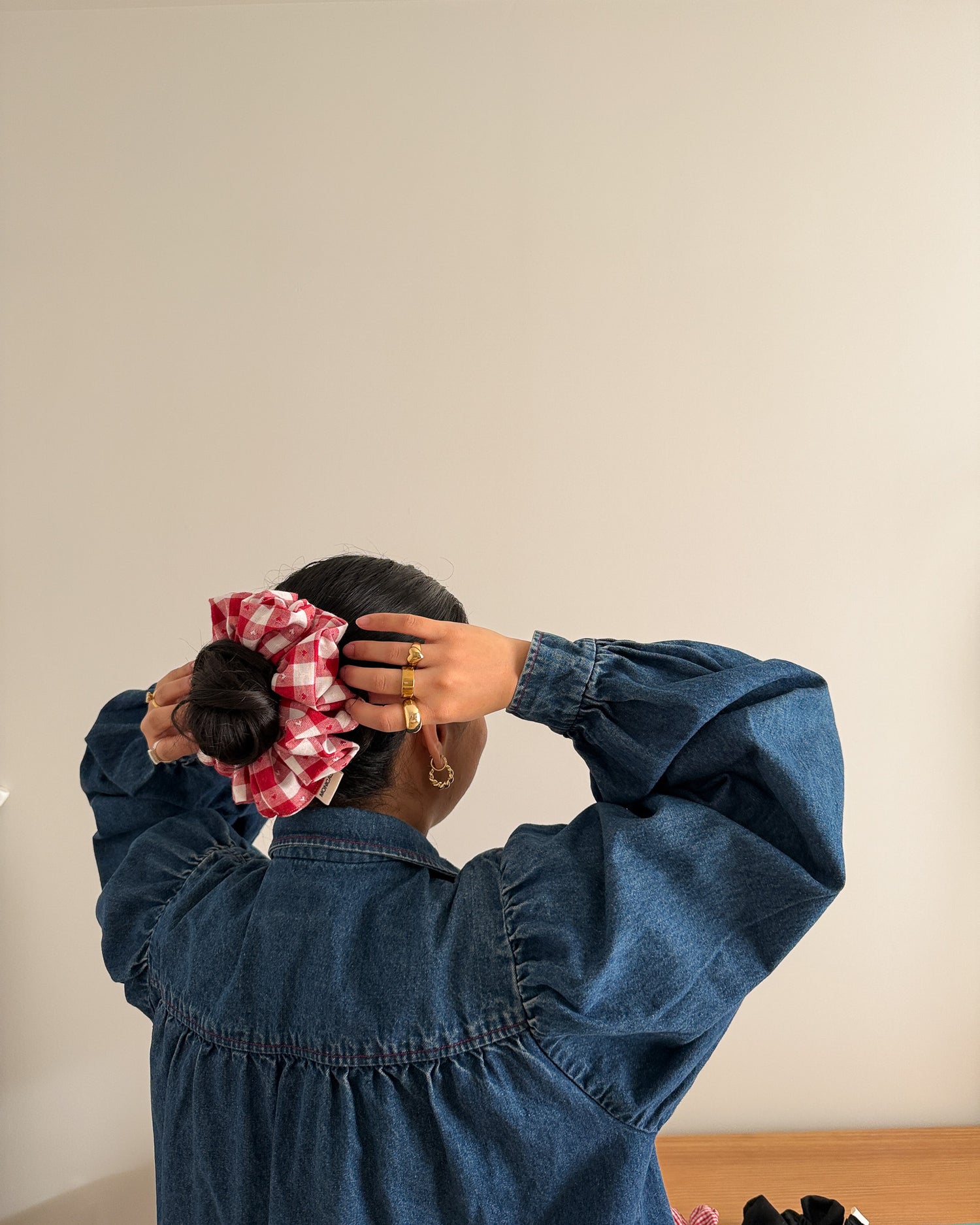 The Rosy Hearts Scrunchie