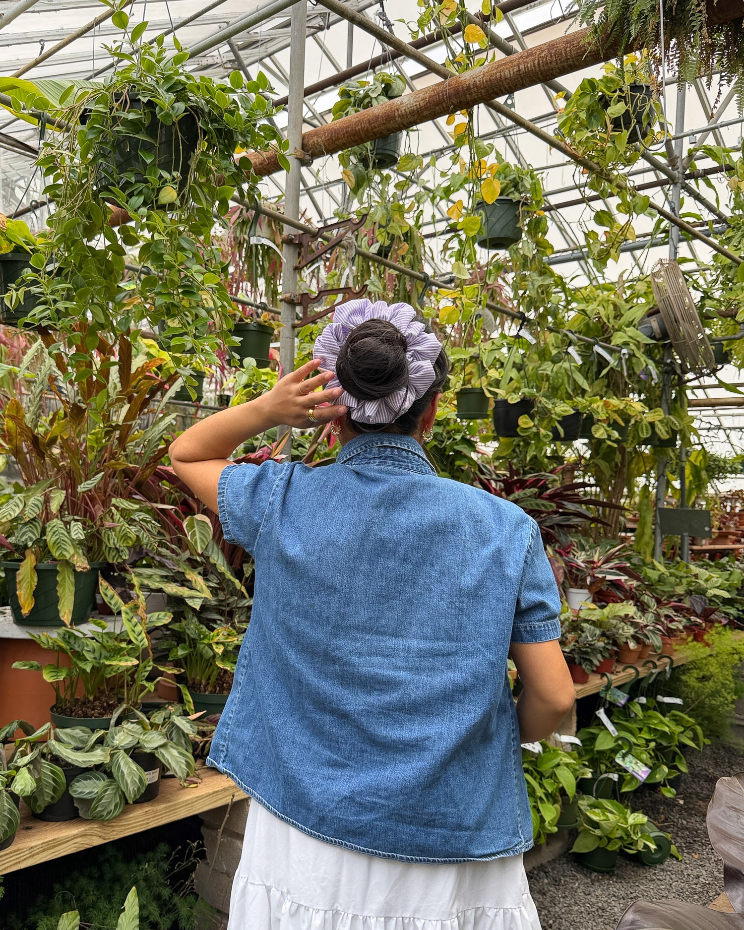 The Eucalyptus Purple Eco-Scrunchie