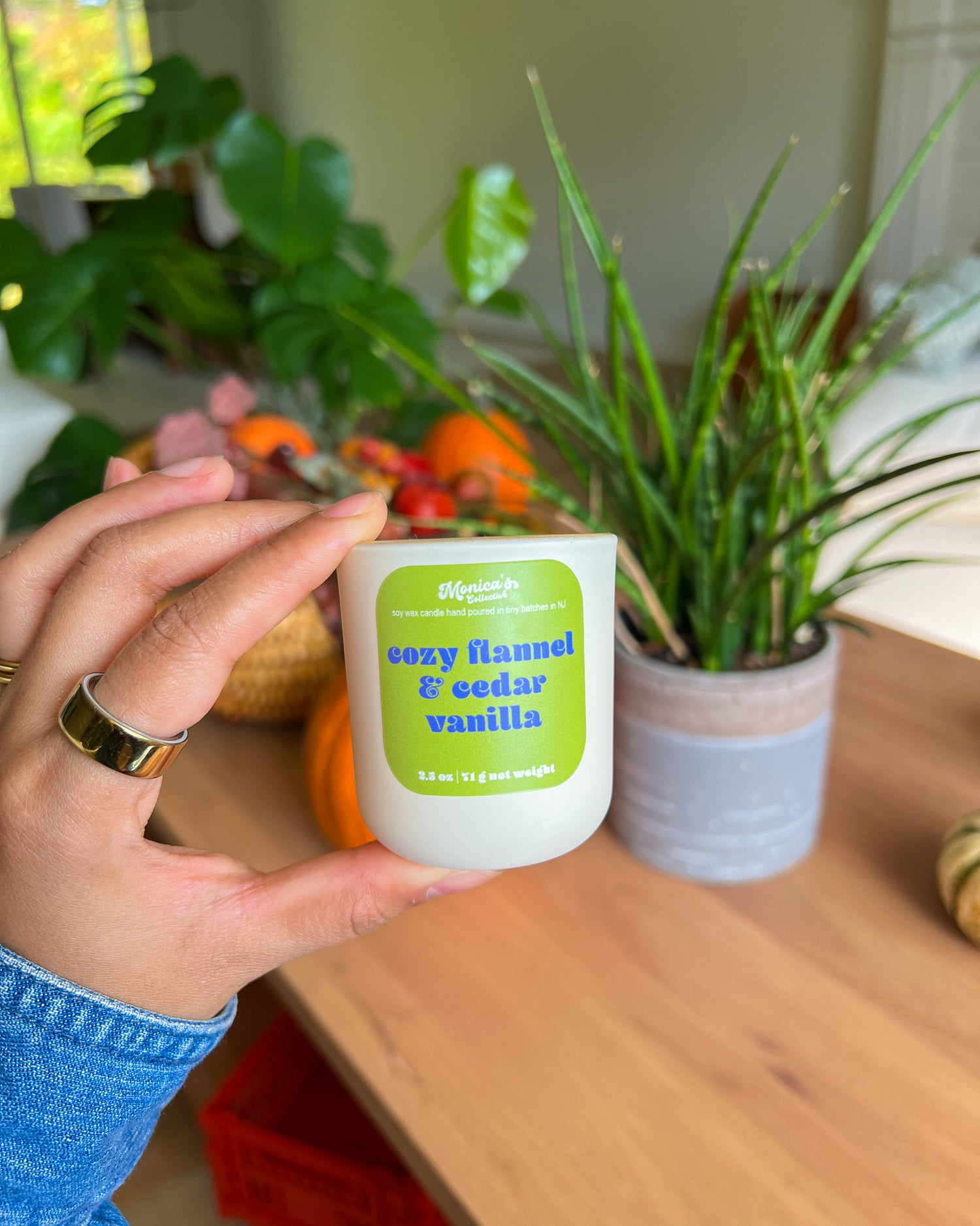 Cozy Flannel & Cedar Vanilla Soy Candle
