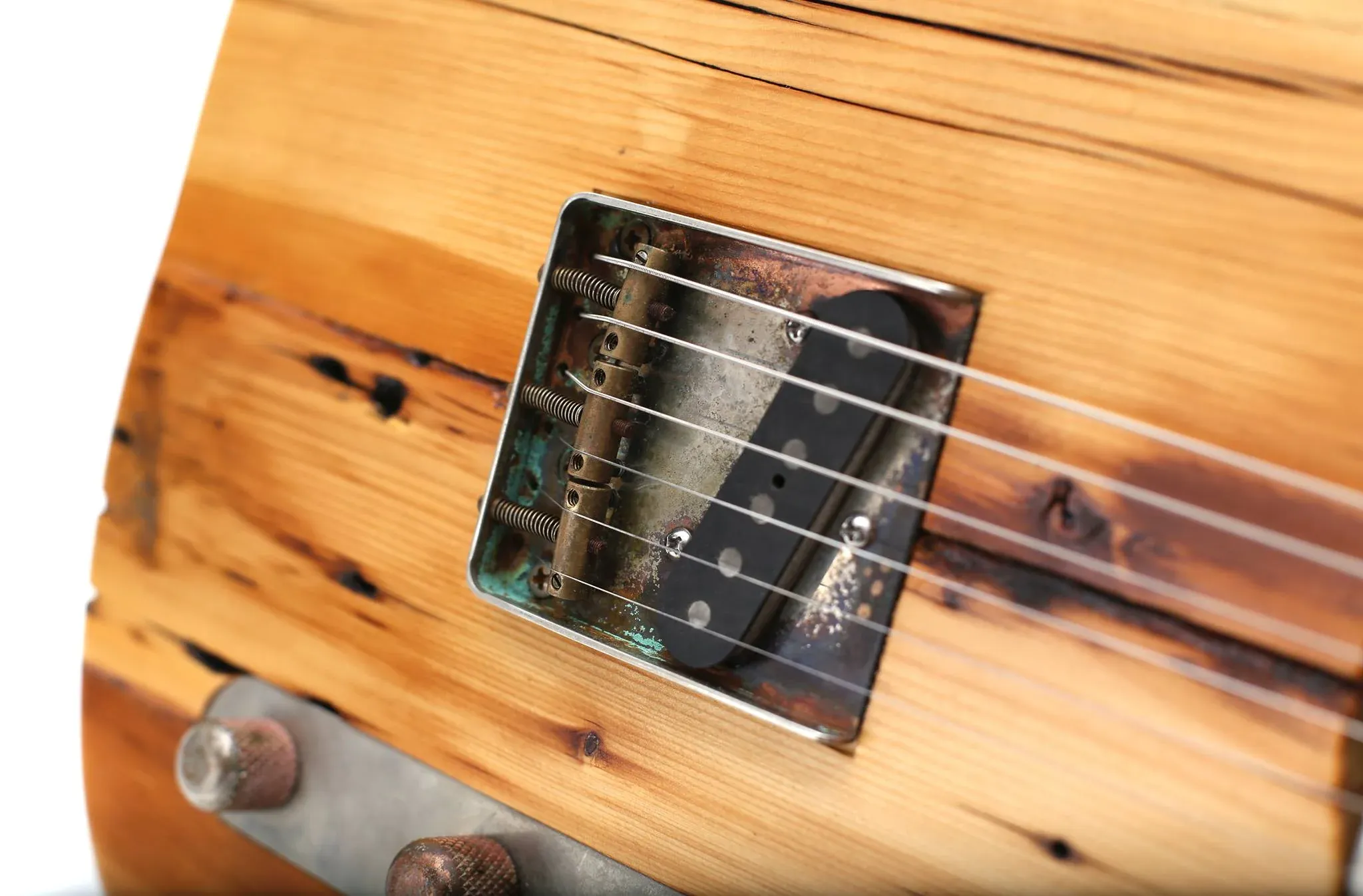 Aged Civil War era pine telecaster body