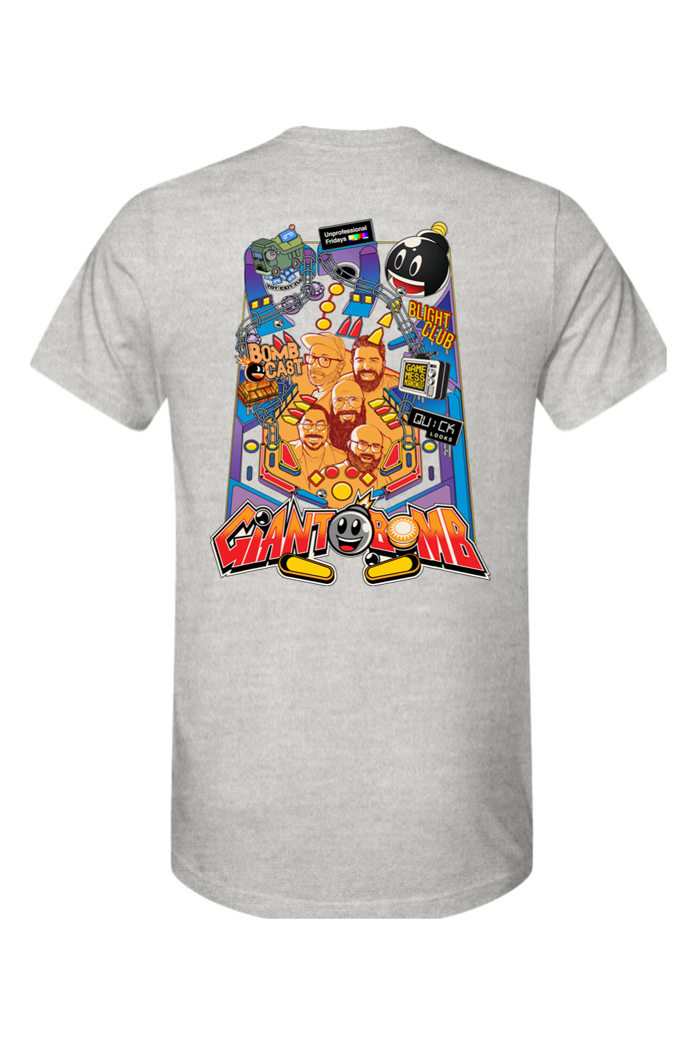 Giant Bomb Pinball Front and Back Shirt