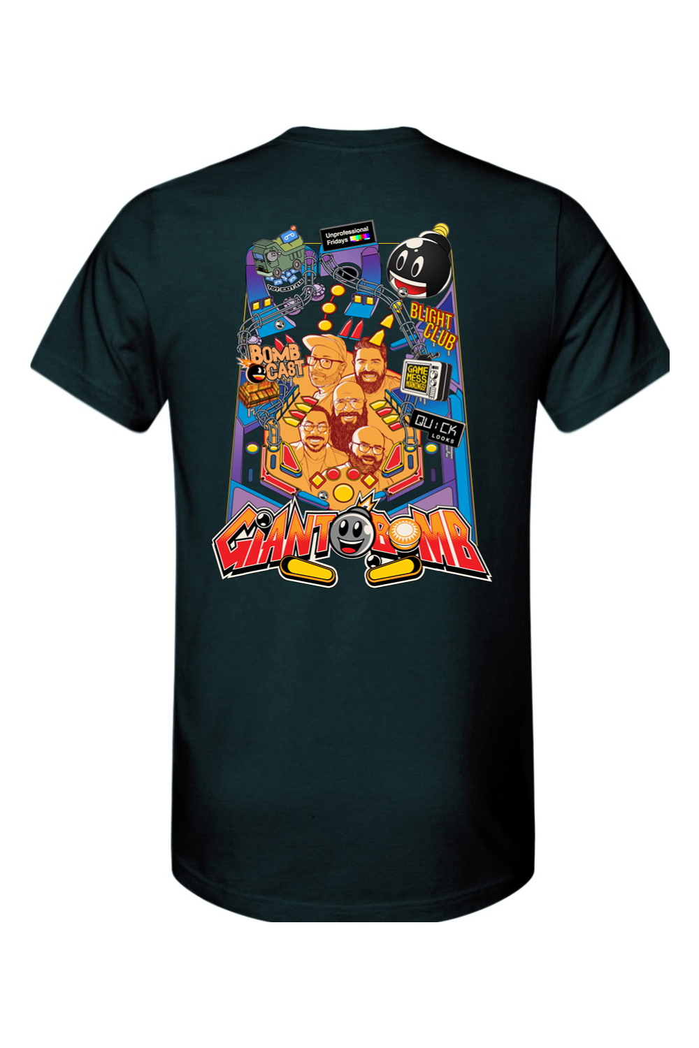 Giant Bomb Pinball Front and Back Shirt