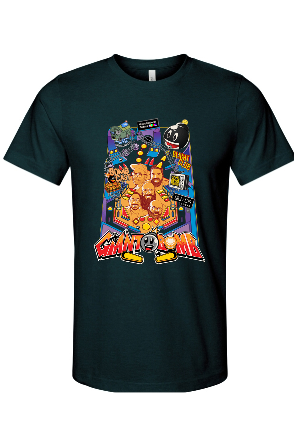 Giant Bomb Pinball Shirt