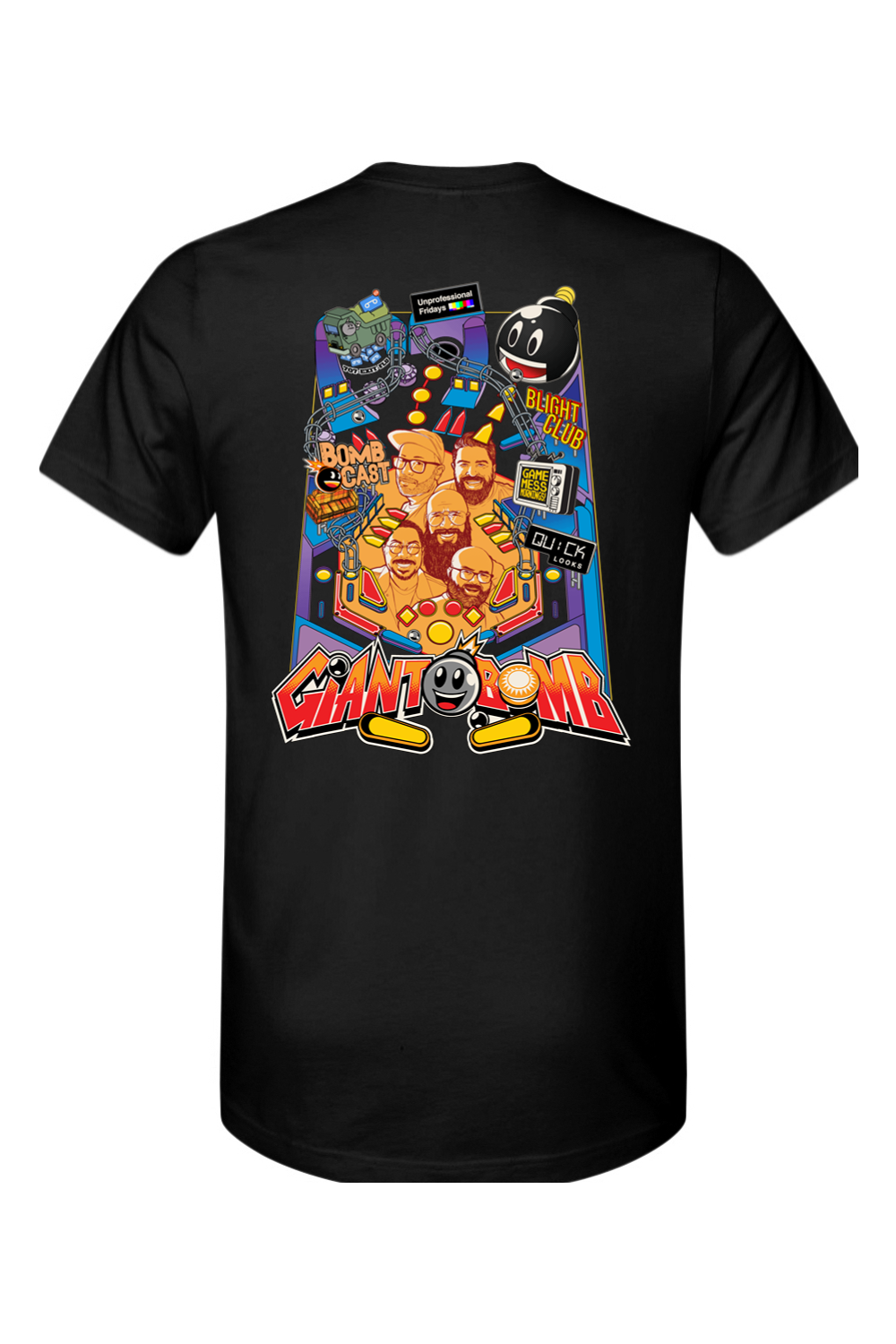 Giant Bomb Pinball Front and Back Shirt