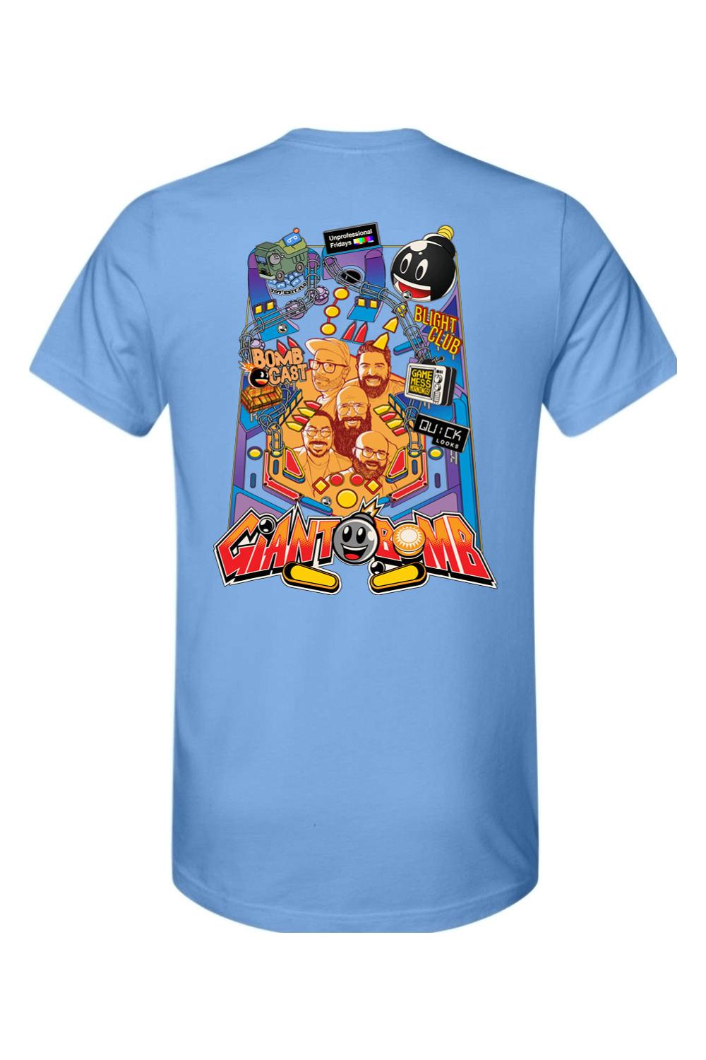 Giant Bomb Pinball Front and Back Shirt