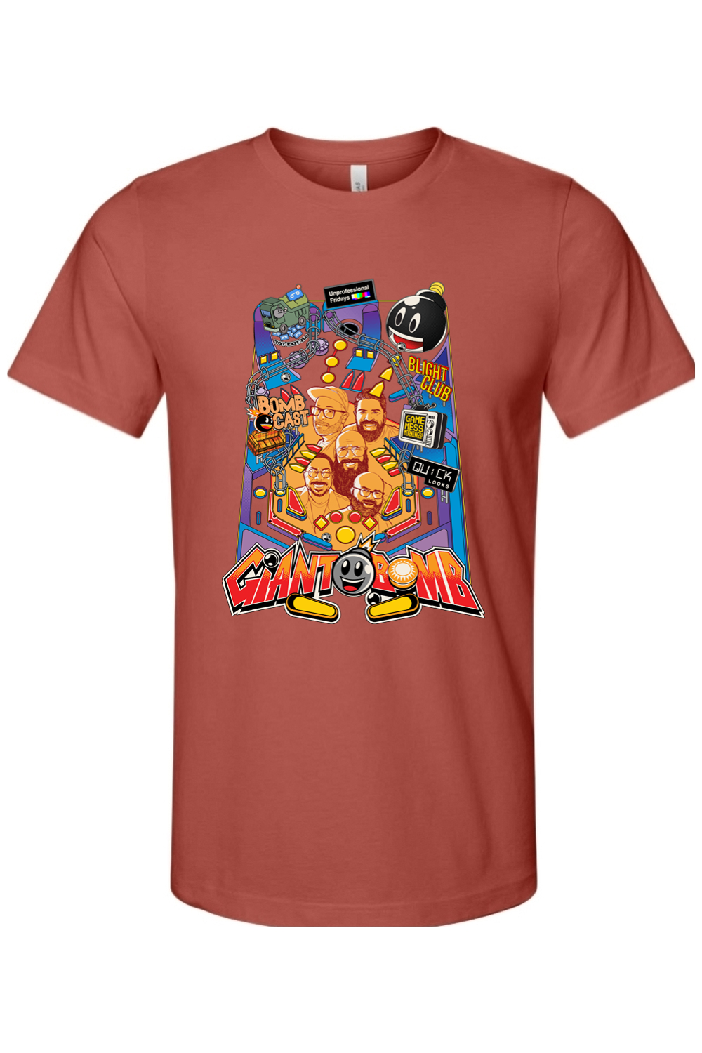 Giant Bomb Pinball Shirt