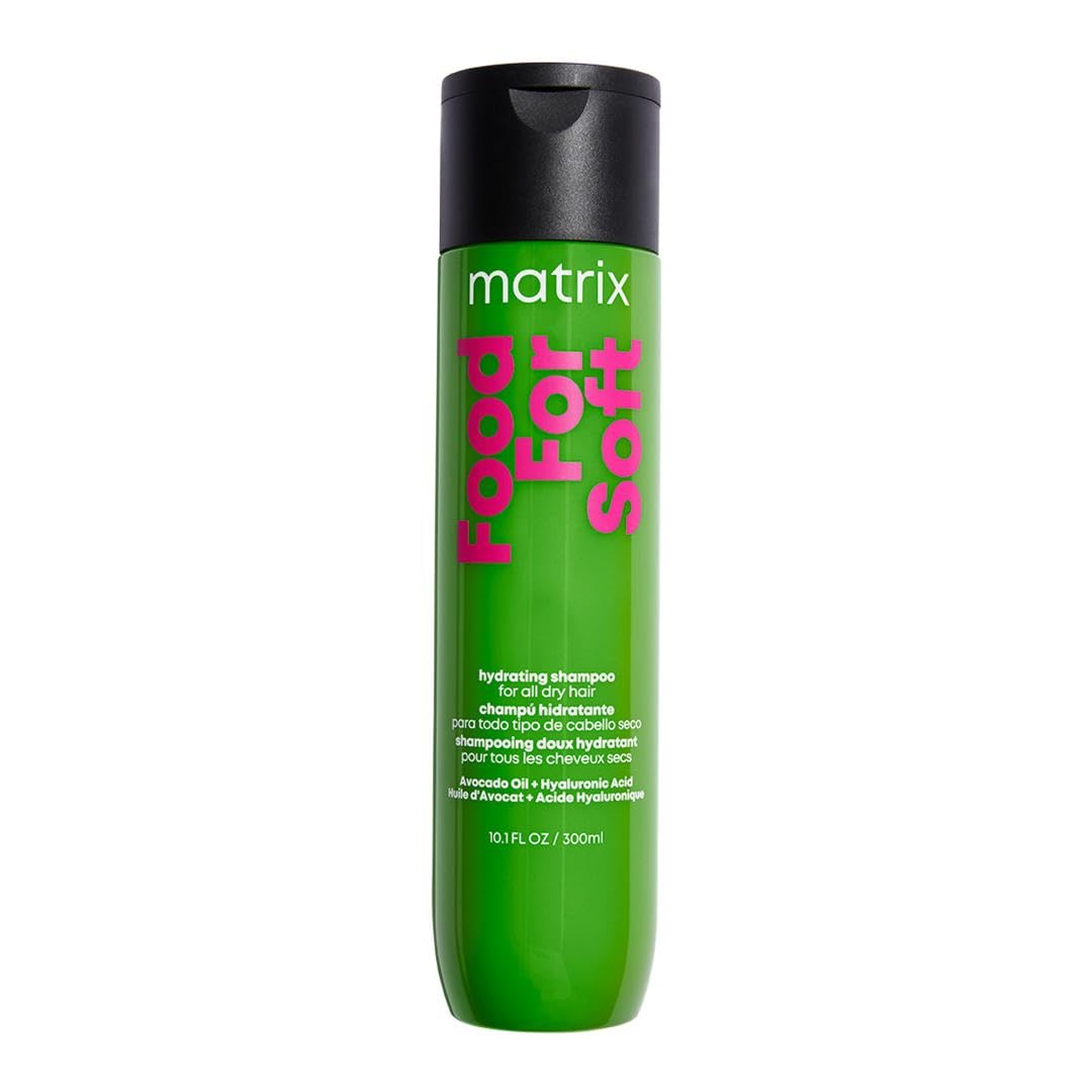 Matrix Food For Soft Shampoo – Moisturizes, Softens & Smooths Color-Treated, Dry & Brittle Hair, with Avocado Oil & Hyaluronic Acid, Vegan, 10.1 fl oz