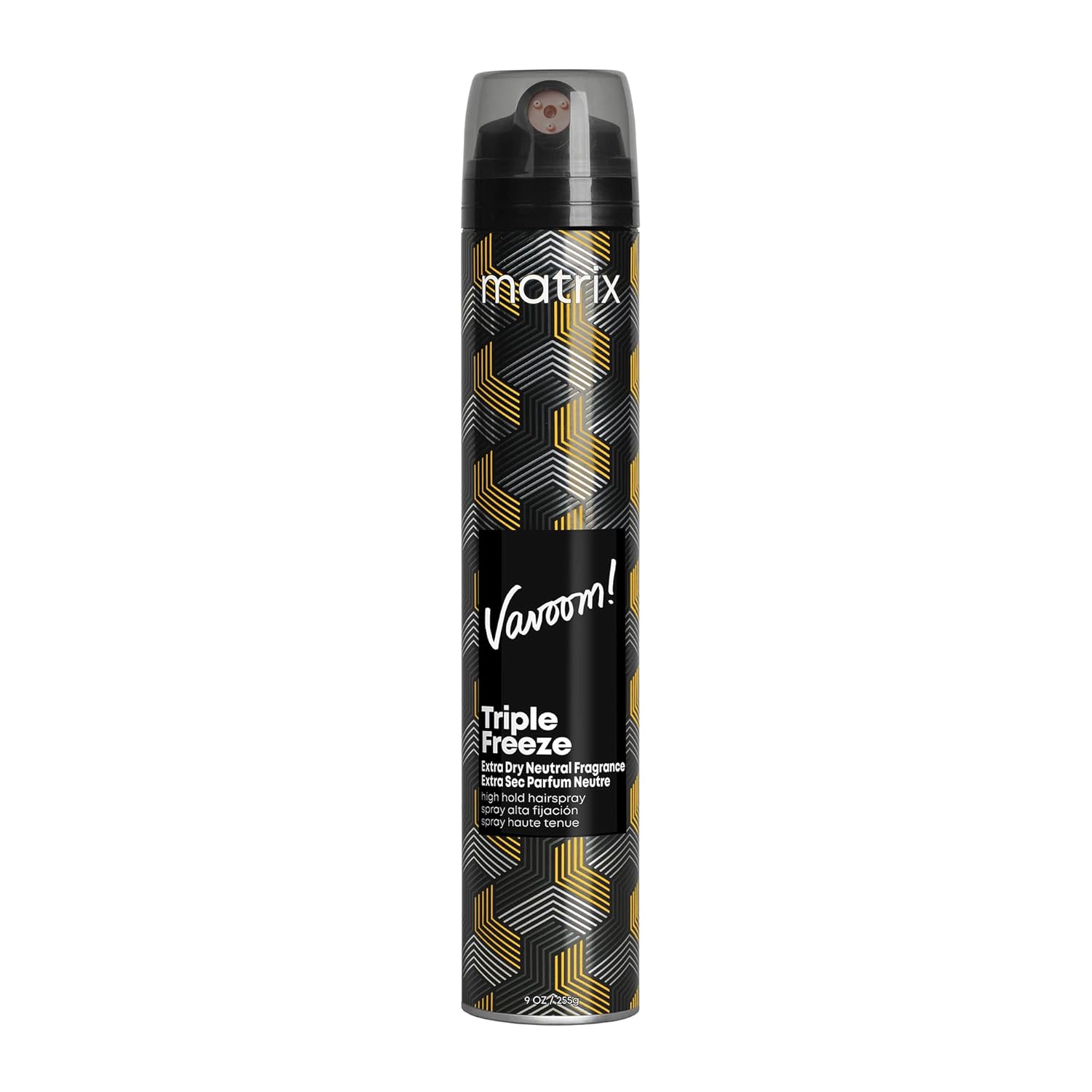 Matrix Vavoom Fast-Drying Triple Freeze Extra Dry Neutral Hairspray - Adds Volume and Lift, 24 Hour Hold, Humidity Resistant 9 fl oz