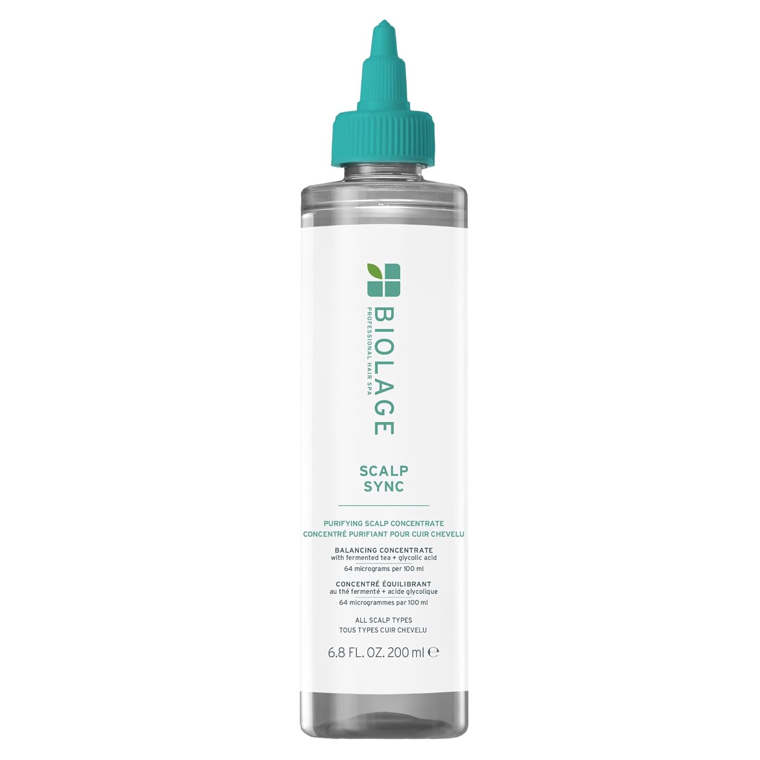 Biolage Scalp Sync Purifying Concentrate – Exfoliating & Clarifying Scalp Treatment with Fermented Tea Blend & Glycolic Acid 6.8 fl oz