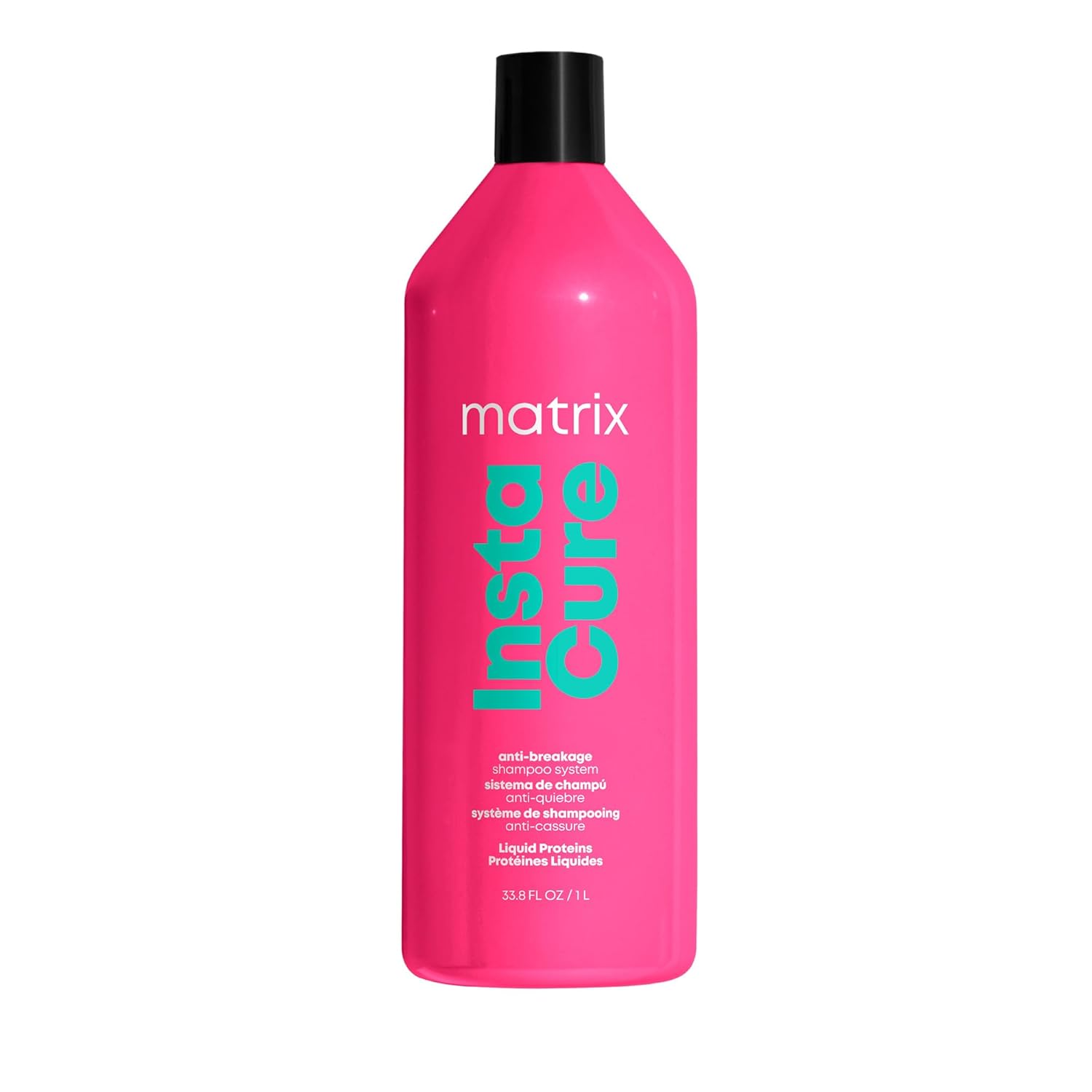 Matrix Instacure Anti-Breakage Shampoo - Balances & Strengthens Hair, Reduces Breakage & Frizz, For Damaged & Color Treated Hair, Vegan - 33.8 oz