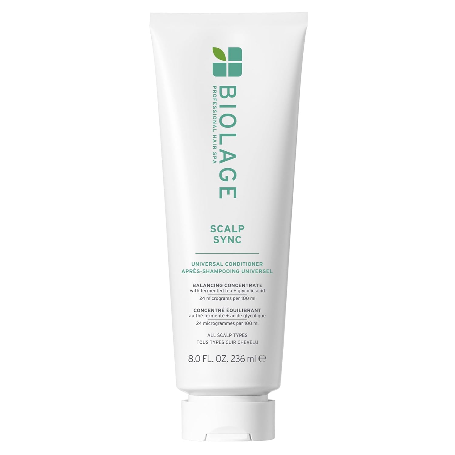 Biolage Scalp Sync Universal Conditioner – Nourishing & Hydrating for All Scalp Types with Fermented Tea Blend & Glycolic Acid, Vegan & Paraben-Free 8 fl oz
