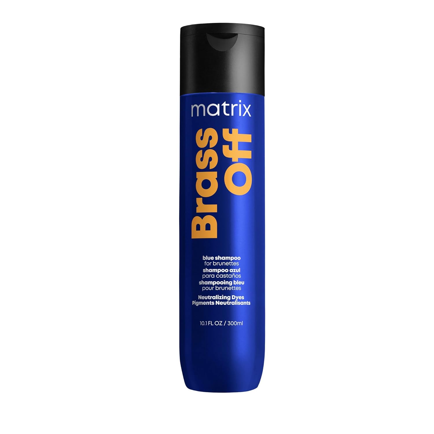 Matrix Brass Off Toning Blue Shampoo – Refreshes & Neutralizes Brassy Tones, For Color-Treated Hair, Lightened Brunettes & Dark Blondes, 10.1 fl oz