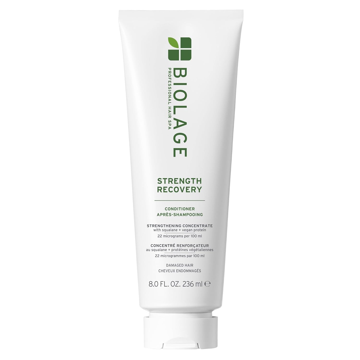 Biolage Strength Recovery Conditioner – Moisturizes & Strengthens Damaged Hair with Olive Squalane & Vegan Proteins 8 fl oz