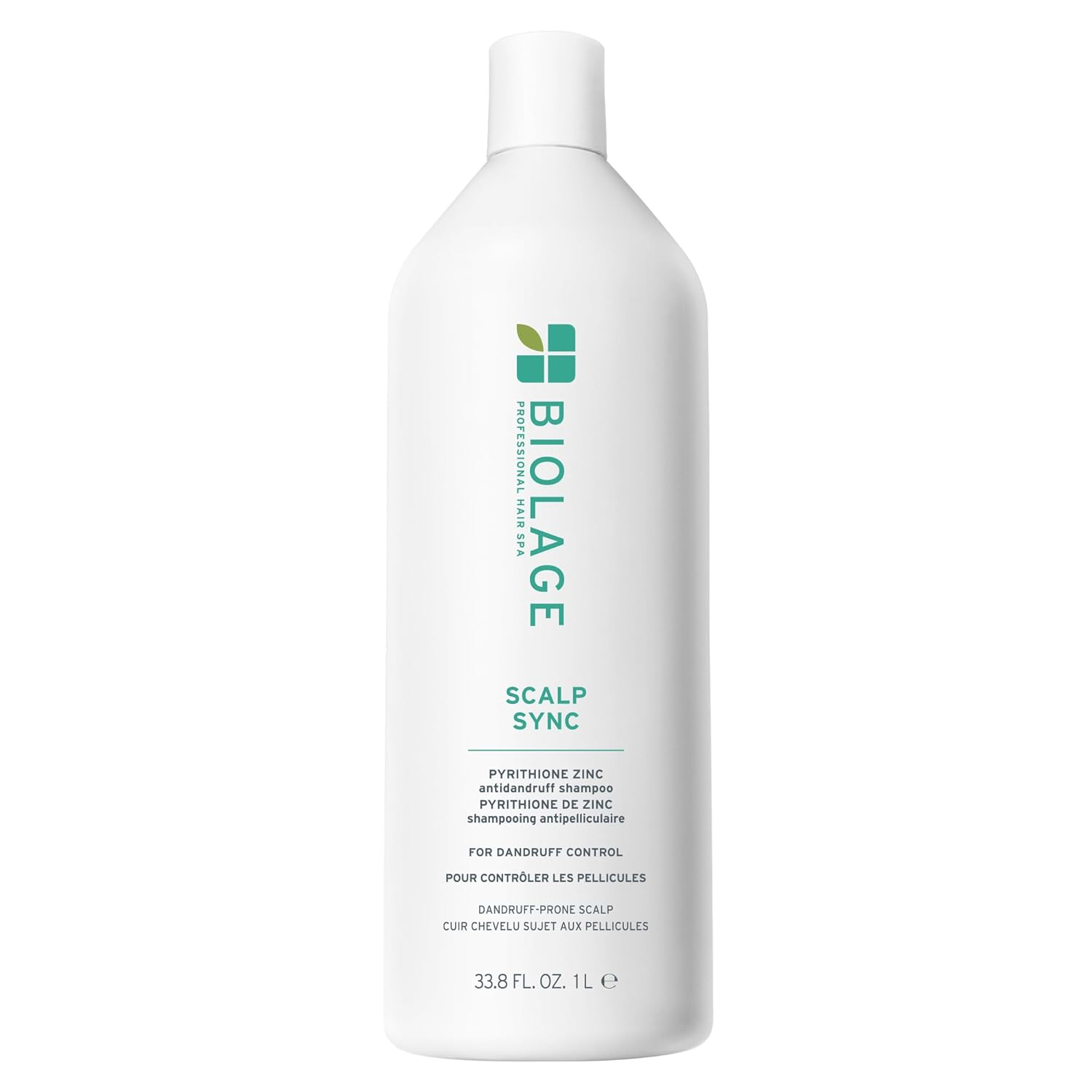 Biolage Scalp Sync Anti-Dandruff Shampoo – Controls Dandruff & Deeply Cleanses with Zinc Pyrithione, Vegan & Cruelty-Free 33.8 fl oz