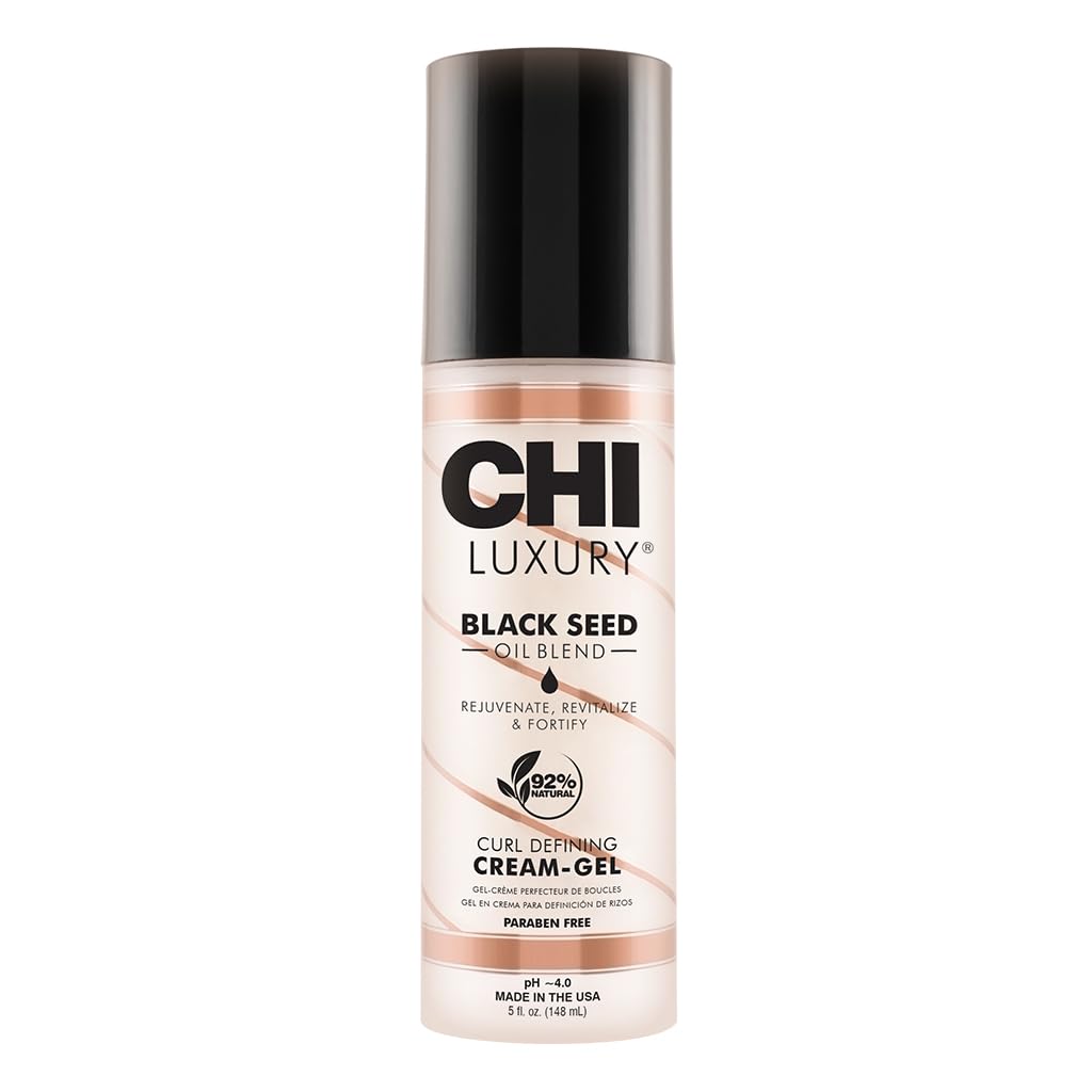 CHI Luxury Black Seed Oil Curl Defining Cream Gel for Frizz Control & Shine 5 fl oz